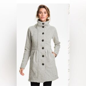 Patagonia Gray Better Sweater Coat Small Fleece Button Front
